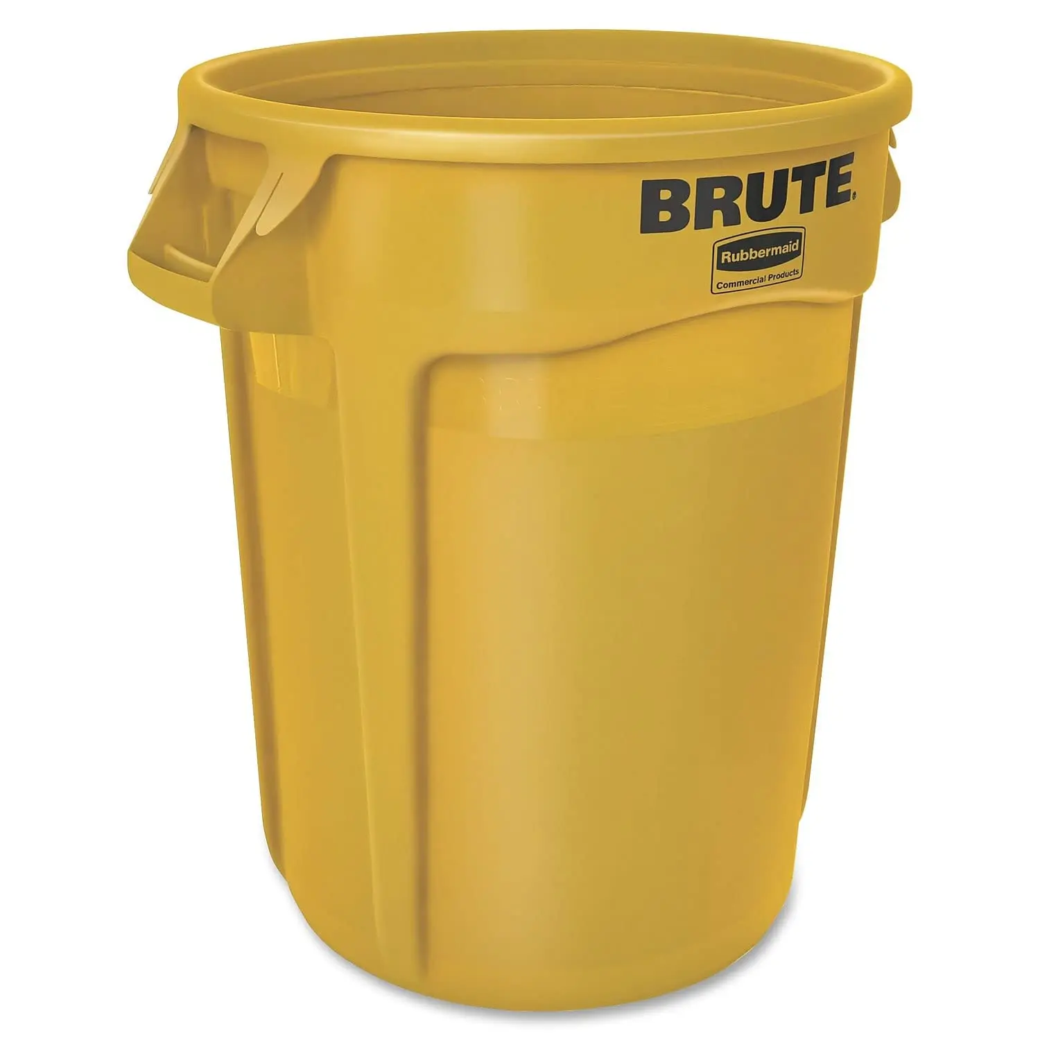 

BRUTE 32G Yellow Vented Trash Container,