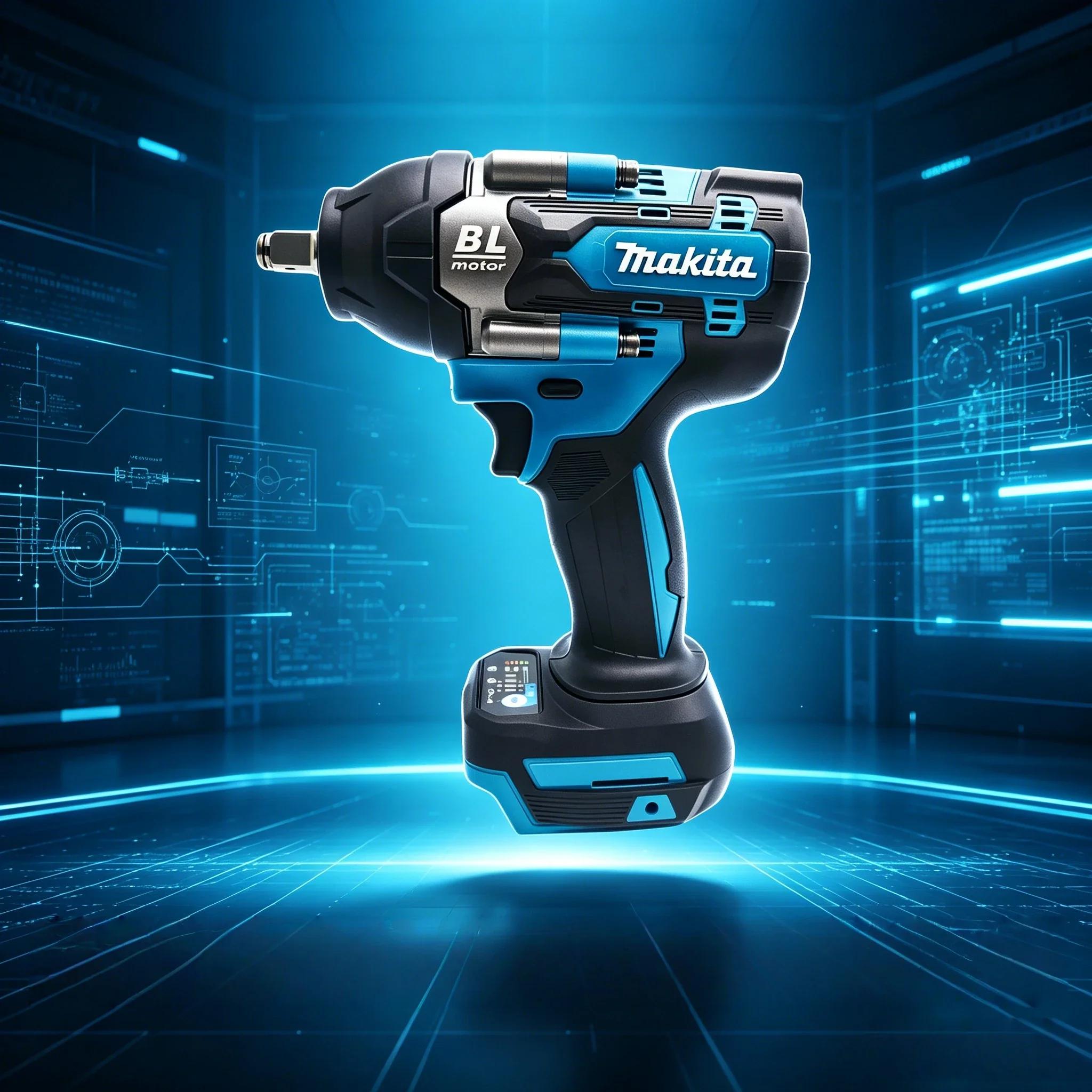Makita DTW700 Cordless Brushless Impact Wrench 18V, Heavy-Duty Large Torque Lithium Wrench for Bolt Tightening（only tool） view 2