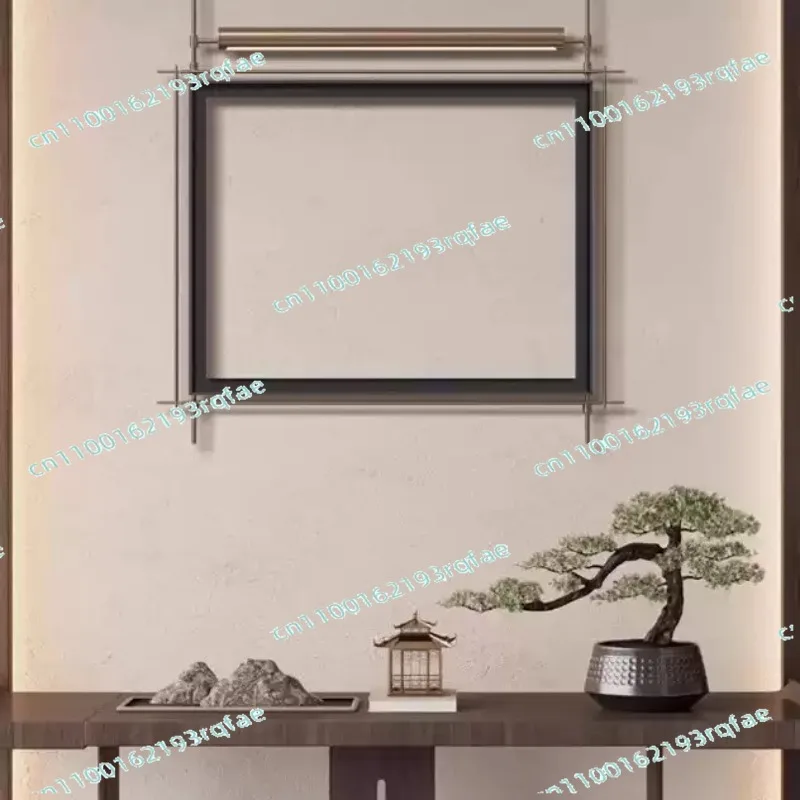 Three-dimensional hanging painting wall hanging decoration  Metal rod decorative picture frame