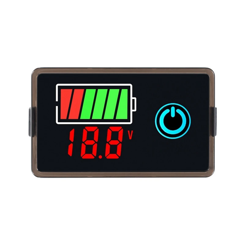 DC 8-100V Digital Voltage Power Indicator For Lead-Acid Lithium Battery 12V/24V/36V/48V Two-Wire Anti Reverse Switch