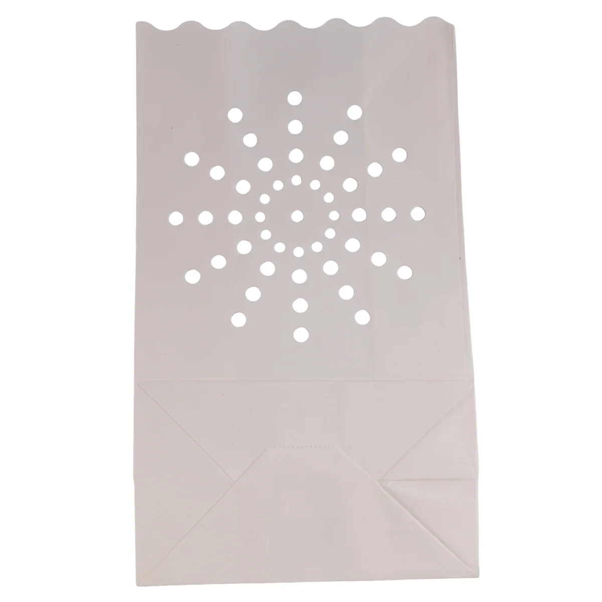 Luminary Bags50 PCS White Luminary Bags, Flame Candle Bags, Sun Design Luminaries for Wedding, , Halloween, Christmas