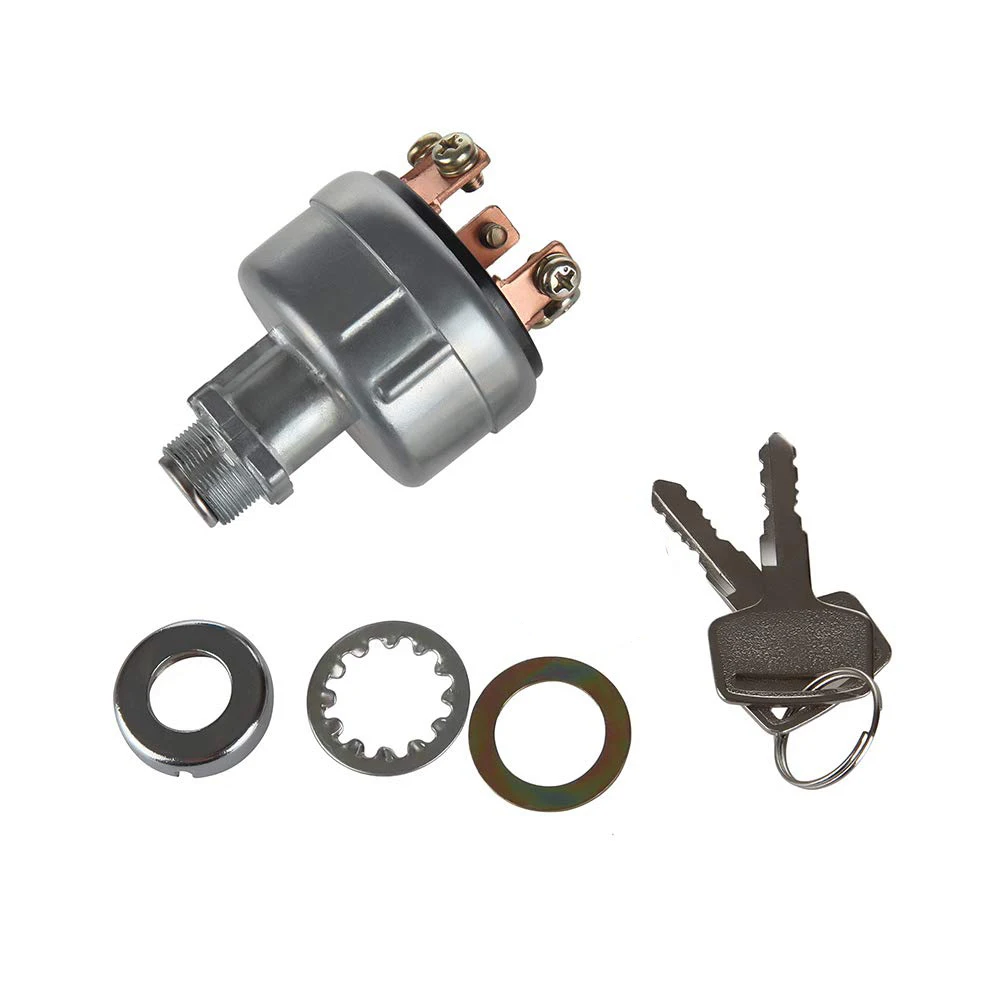 Universal Ignition Switch with 4-Position 6-Terminal lgnition Switch Suit Harvester Tractor, Trailer, Agricultura