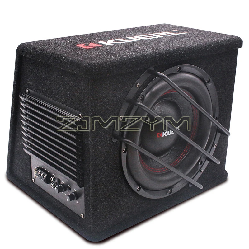 10 Inch 600W Car Audio Modified Speaker 12V Active Overweight High-Power Car Subwoofer