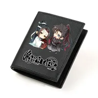 Chinese Style Grandmaster of Demonic Cultivation Vegan Leather Anime Wallet for Student Girl Boy Bifold RFID Blocking Mini Purse
