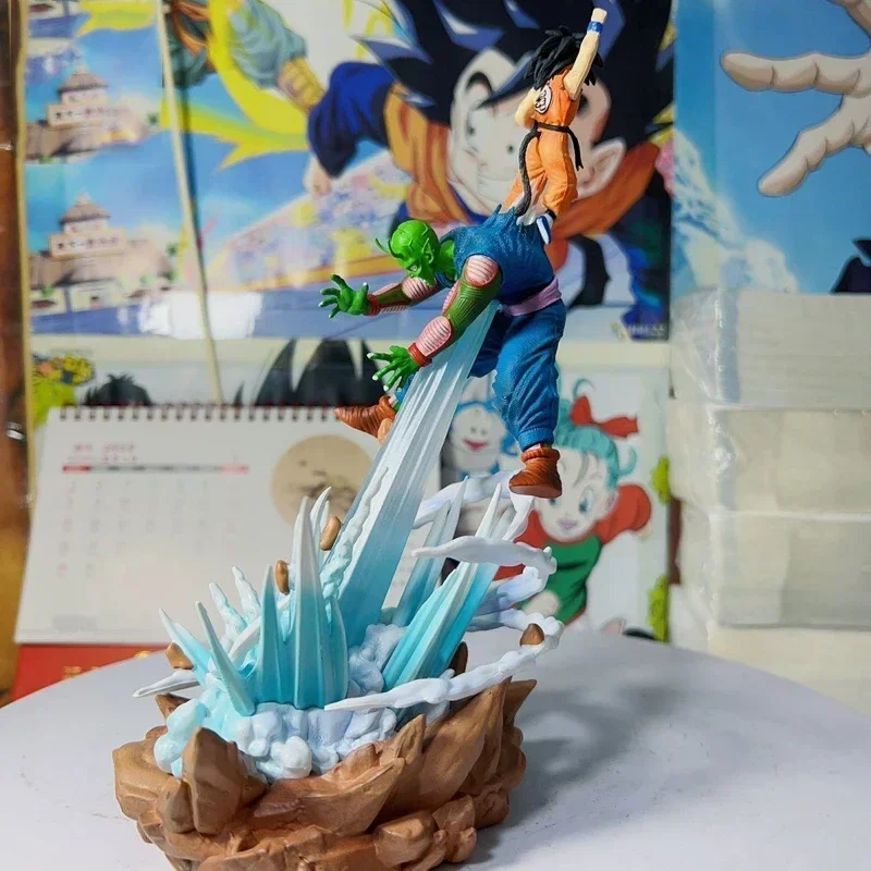 Aniem-figura de acción de Dragon Ball Z, Piccolo Vs Son Goku, figura de onda penetrante en la tierra, estatua de Pvc, modelo de muñecas, juguetes para niños