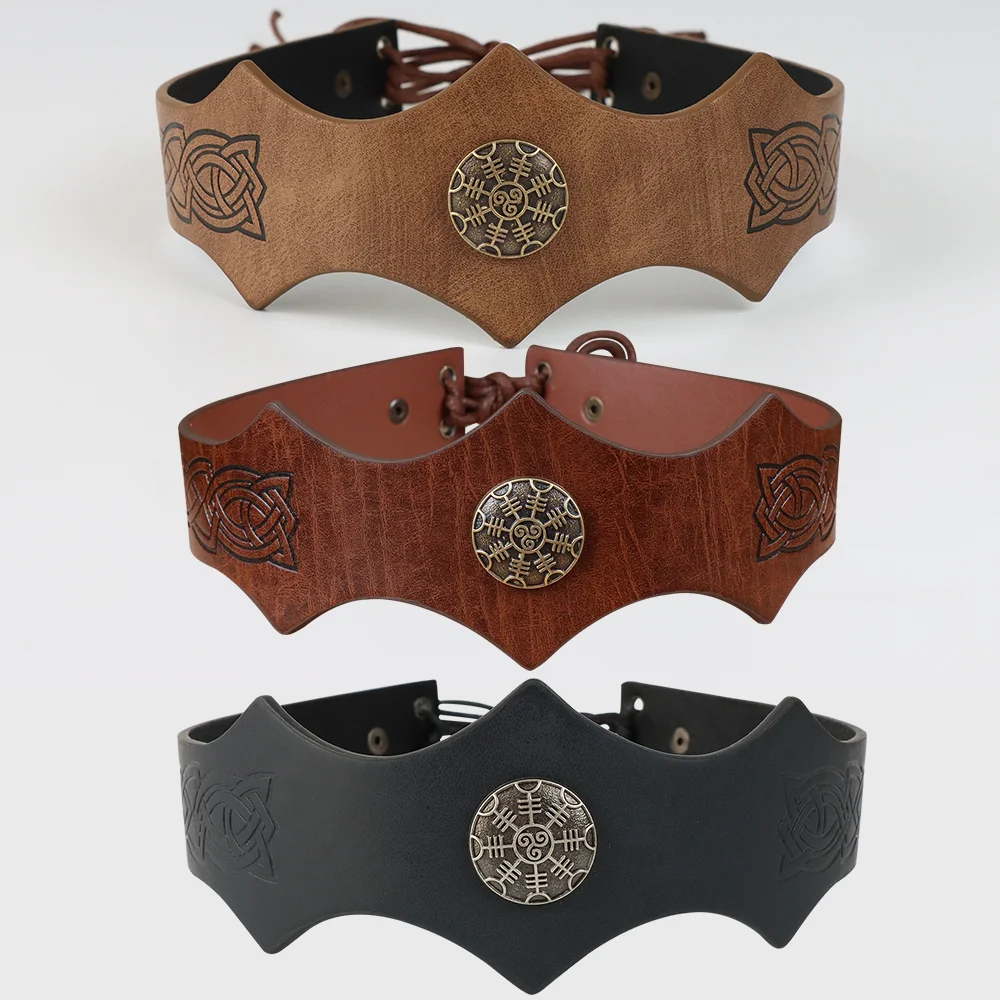 Bandeau de chevalier médiéval, couronne de roi Viking, déguisement d'halloween, accessoire LARP, couvre-chef de gladiateur de guerrier romain ancien