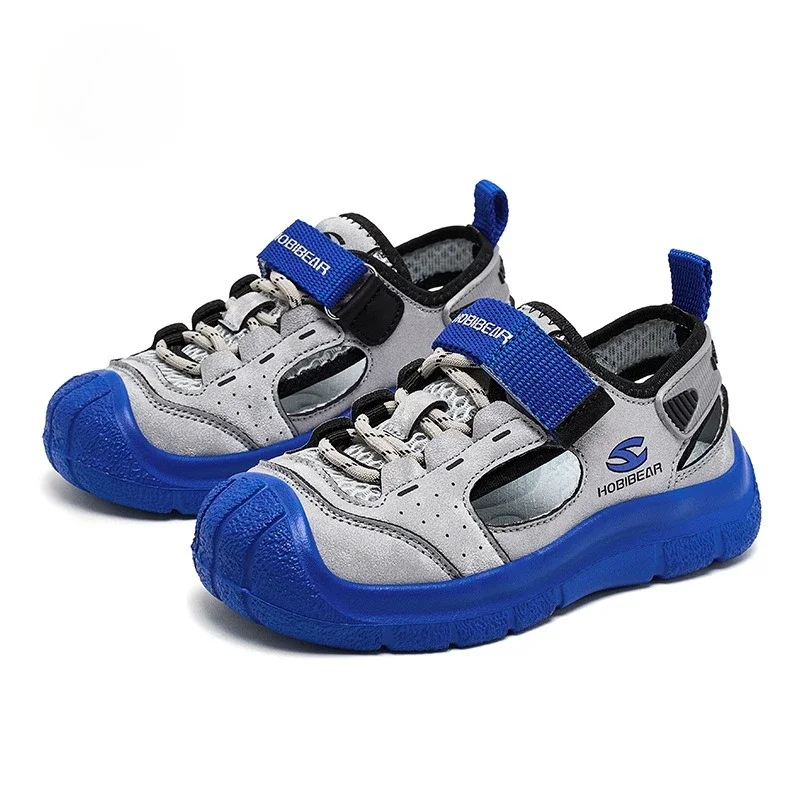 

Boys Soft Sandals Solid Color Sole Anti-slip Anti Collision Outdoor Girls Sandalias Flat Beach Sandals Fashion Children Shoes