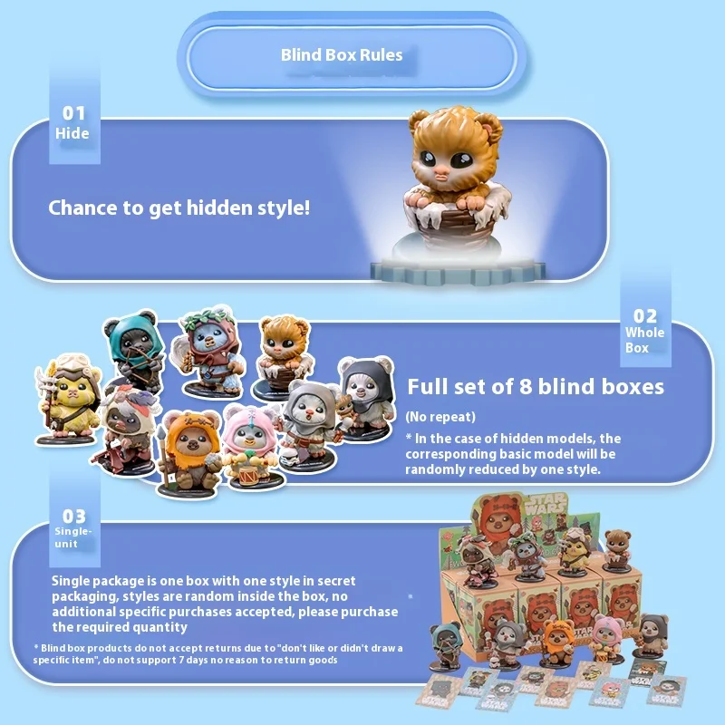 New Genuine Star Wars Iwok People Cosbi Blind Box Figure Trendy Toys Toys Ornaments Mini Dolls Confirmation Halloween Gifts