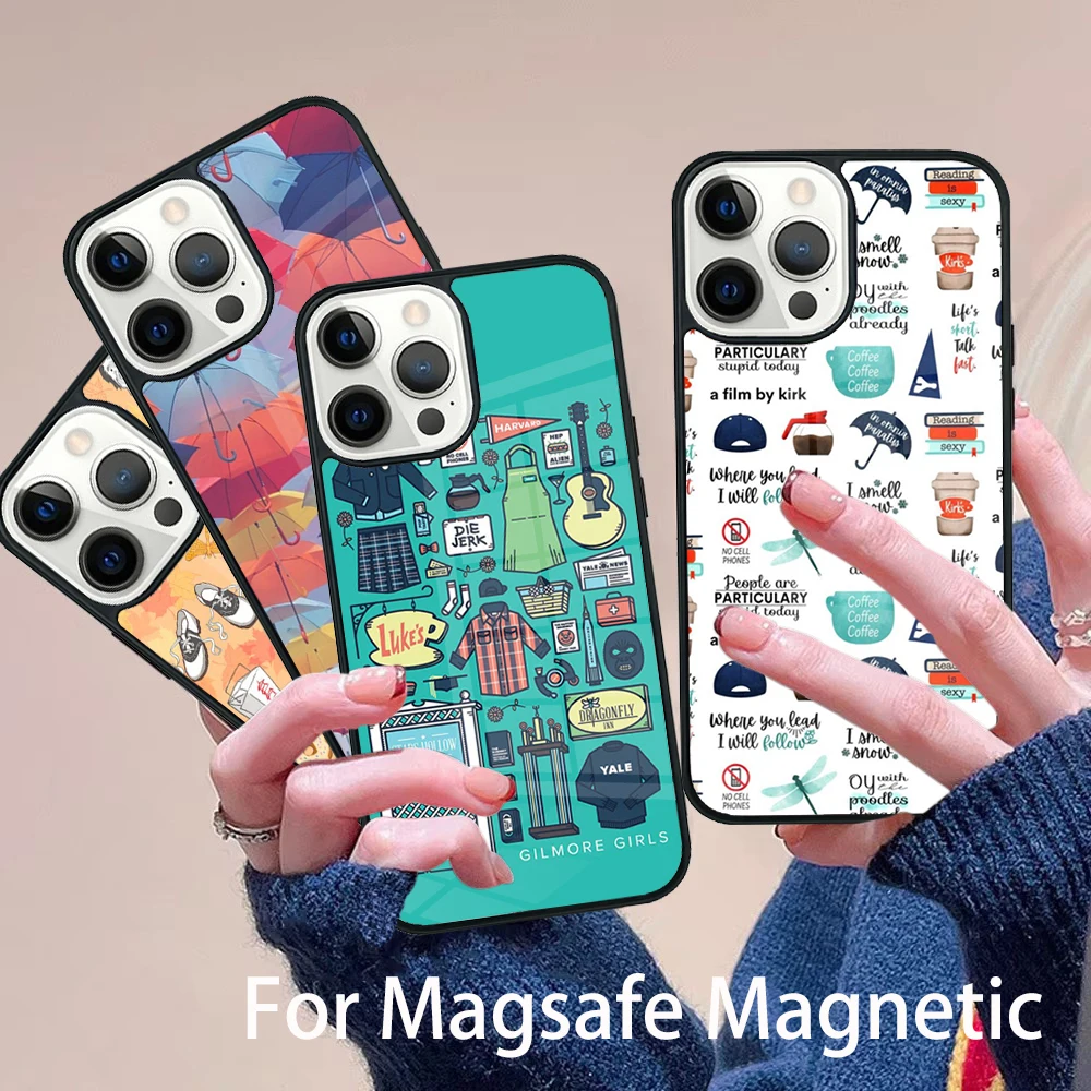 

Gilmore Girls Phone Case Magesafe Magnetic Wireless Charge Cover For IPhone 16 11 12 13 14 15 Pro Max Plus Mini