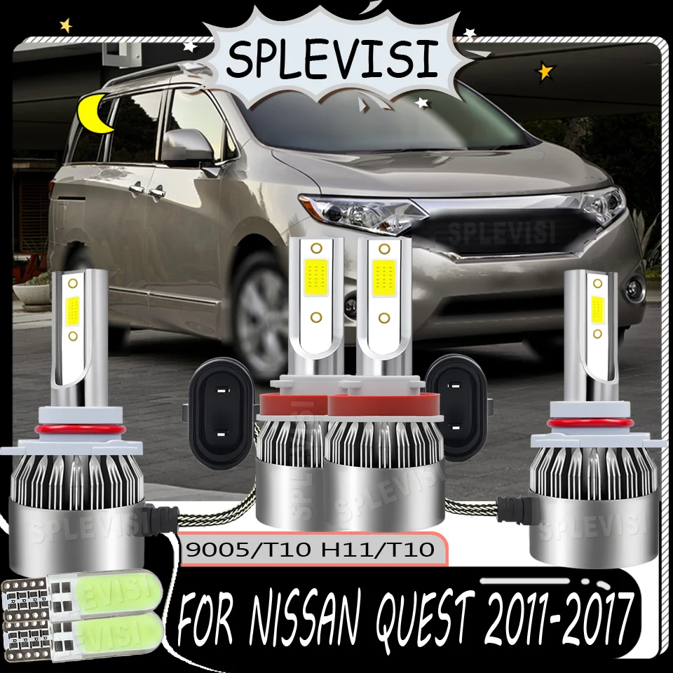 

No Tools Needed Clear Vision in Bad Weather LED Headlight Bulb 9005 H11 Lamp For Nissan Quest 2011 2012 2013 2014 2015 2016 2017