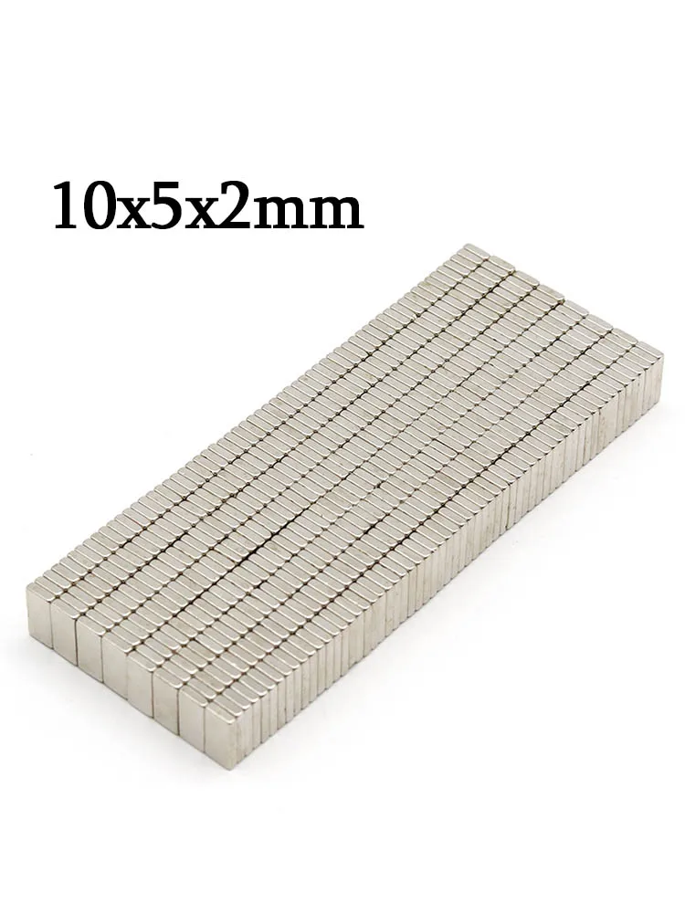 

10x5x2mm Super Strong Block Neodymium Magnet Powerful Magnets N35 Permanent Magnetic NdfeB Refrigerator Magnet