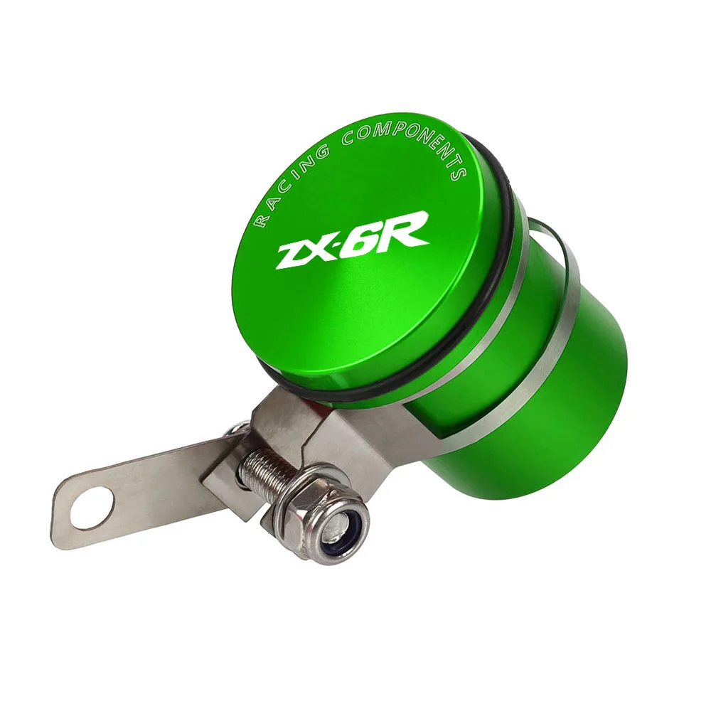 Depósito de líquido de frenos trasero para motocicleta, tanque de embrague de aluminio, taza de aceite para Kawasaki Ninja ZX6R ZX 636 6R 2007 2008