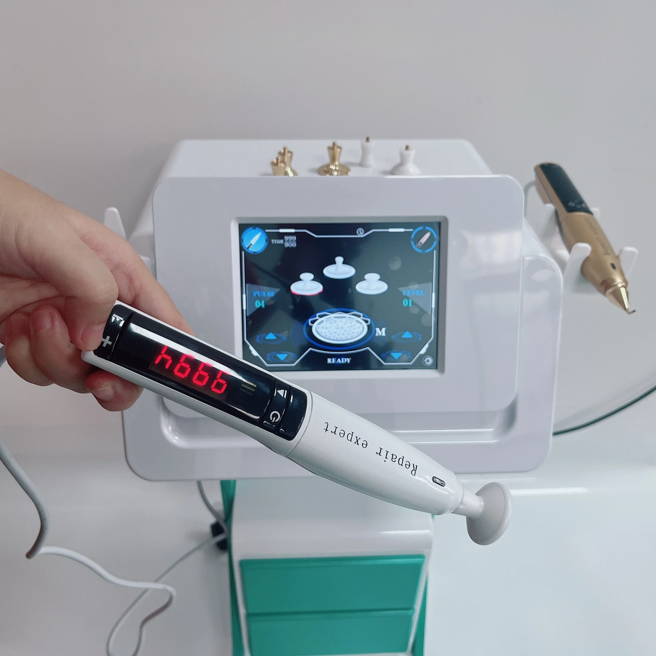 Ozone 2in1 Fibroblas Plasma Pen Ultra Lifting Eyelid Lift Wrinkle Remover Plasma Shower Machine