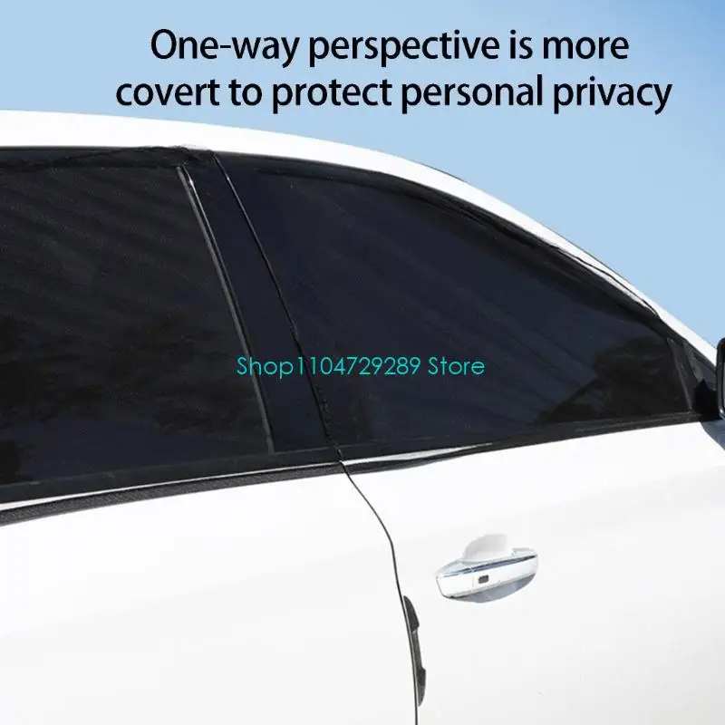 D8KE Ventilated 4Pcs Automobile Window Net Set for Effective Insect & Sun Control
