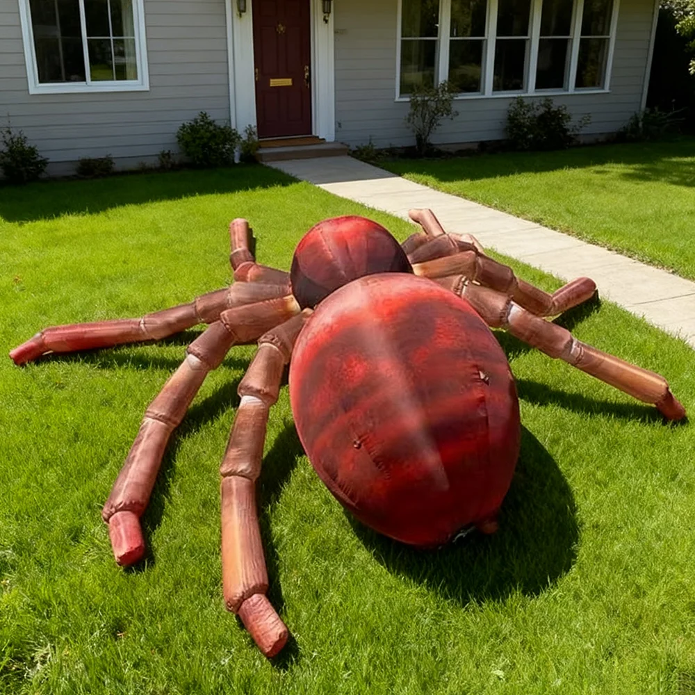 horror realistic S[ider Custom Made Halloween Supplies Giant Inflatable Spider for Commerical Events Party Cartoon Easy set up