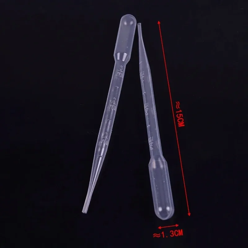 

100pcs PCS 5ML Disposable Plastic Eye Dropper Transfer Graduated Pipettes Office Lab Experiment Supplies
