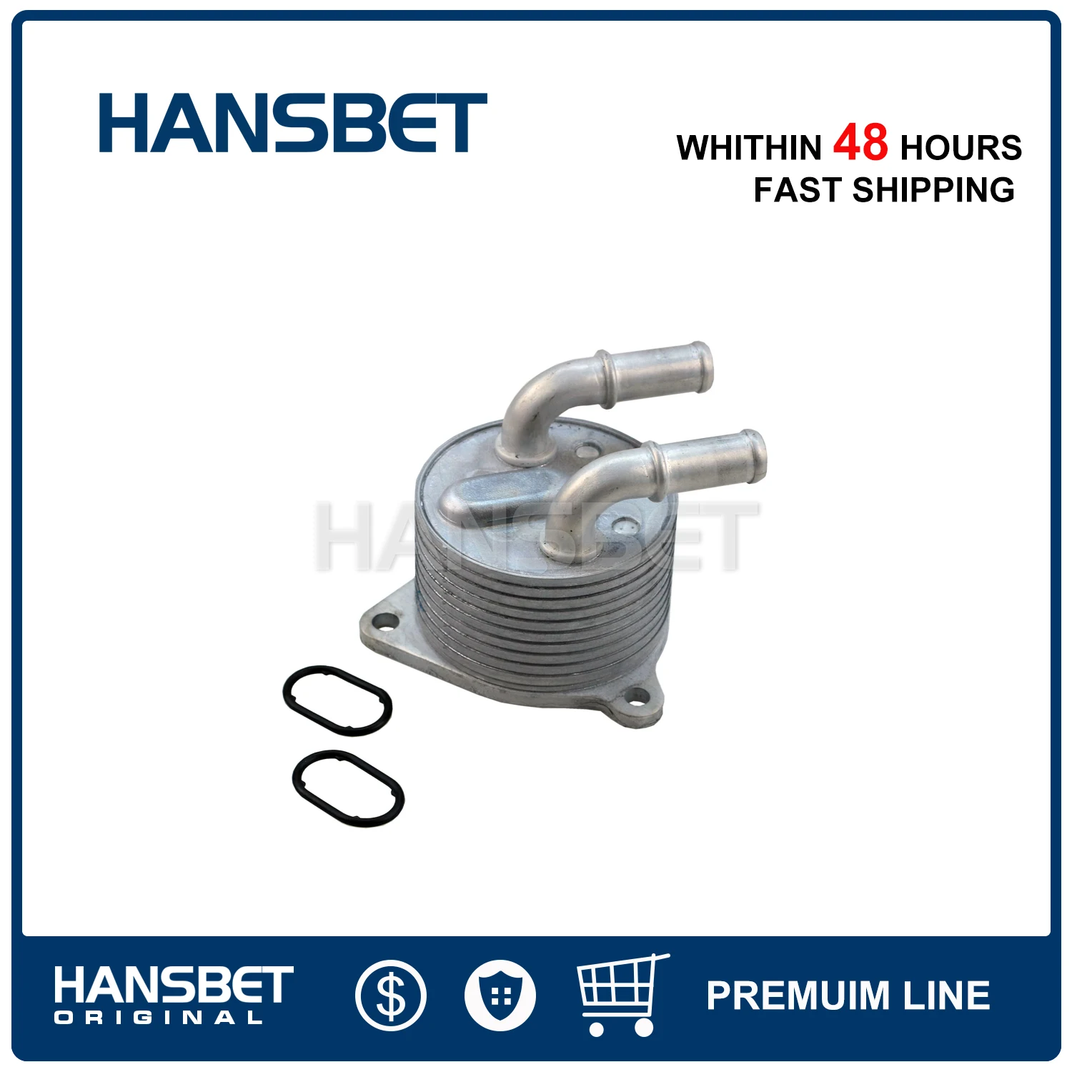 Transmission Oil Cooler w/ Gaskets 24148627861 for BMW X1 Jeep Fiat Argo Mini Cooper 1.5T 1.6T 2.0T 2015-2017 HANSBET