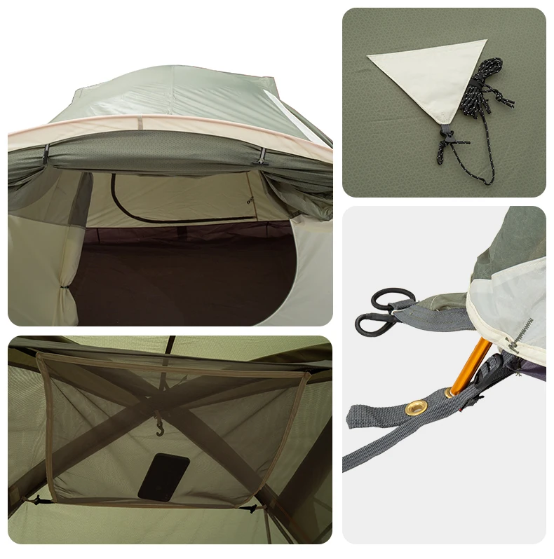 Blackdeer Archeos 2-3 People Backpacking Tent Outdoor Camping 4 Season Winter Skirt Tent Double Layer Waterproof Hiking Survival