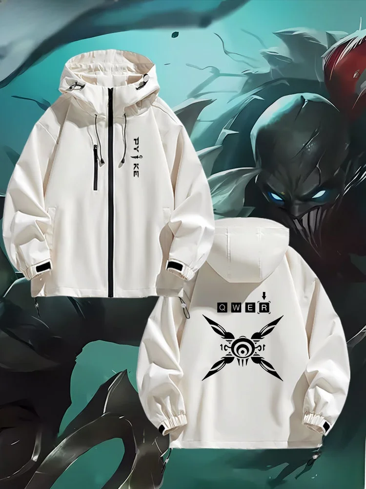 

Hero LOL League of Lege ex Hooded Jaet Waterproof Casual Faion Outerwear Polyester Fiber Spring Autumn Winter