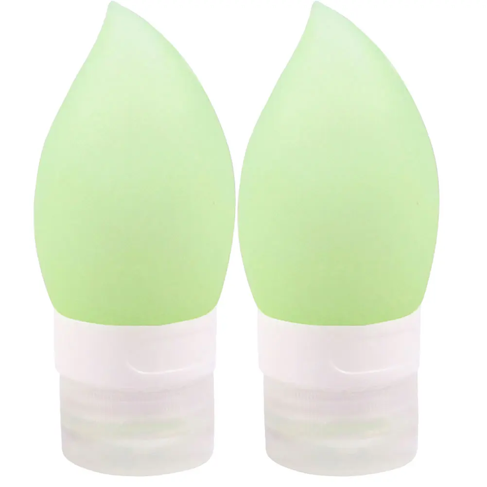 

2 Pcs Portable Containers Lotion Silicone Bottle Bottled Travel Dispenser