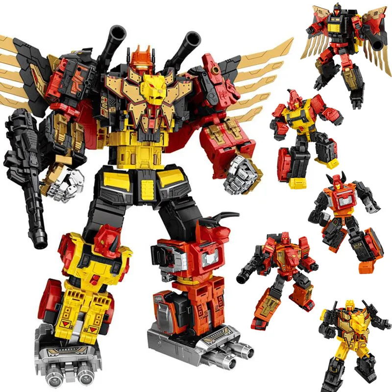 5 IN 1 NEW Transformation Toys Cool Predaking Devastator Robot KO GT Action Figure Model Kids Boy Deformation PT05 PT-05