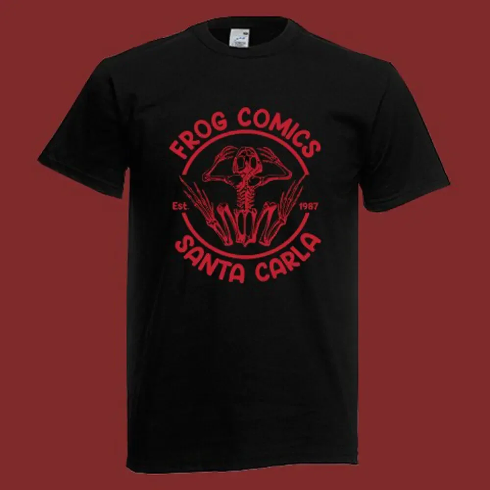 

Frog Comic Santa Carla Men's Black T Shirt Size S 5XL