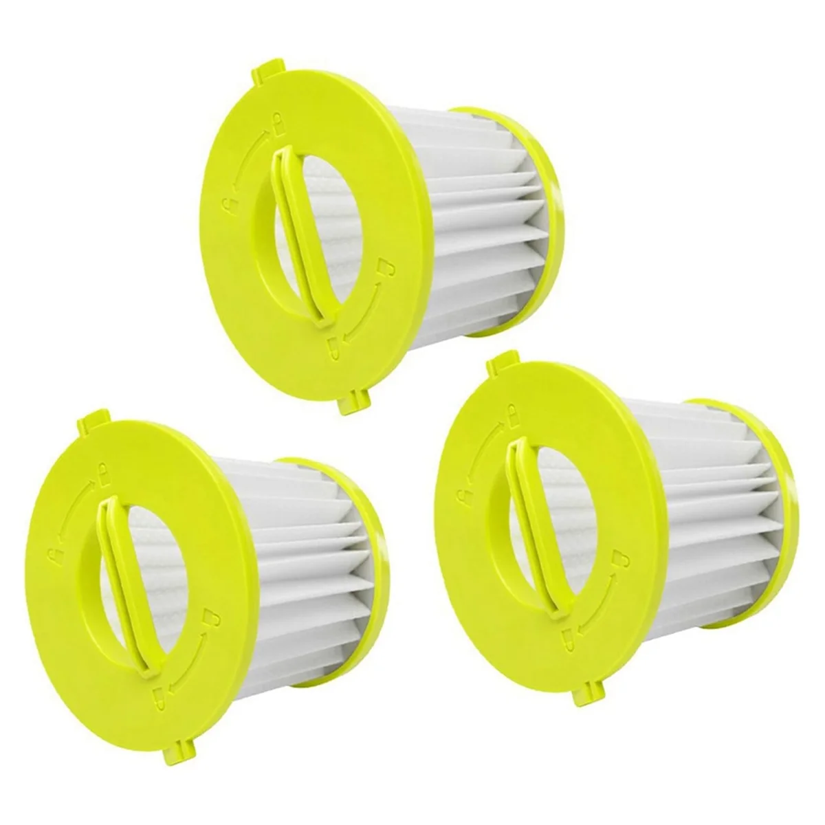 3Pcs Washable Reusable Filters for Ryobi PCL700 PCL704 CL705,Vacuum Filter Set,Hand Vacuum Cleaner Replacement Parts