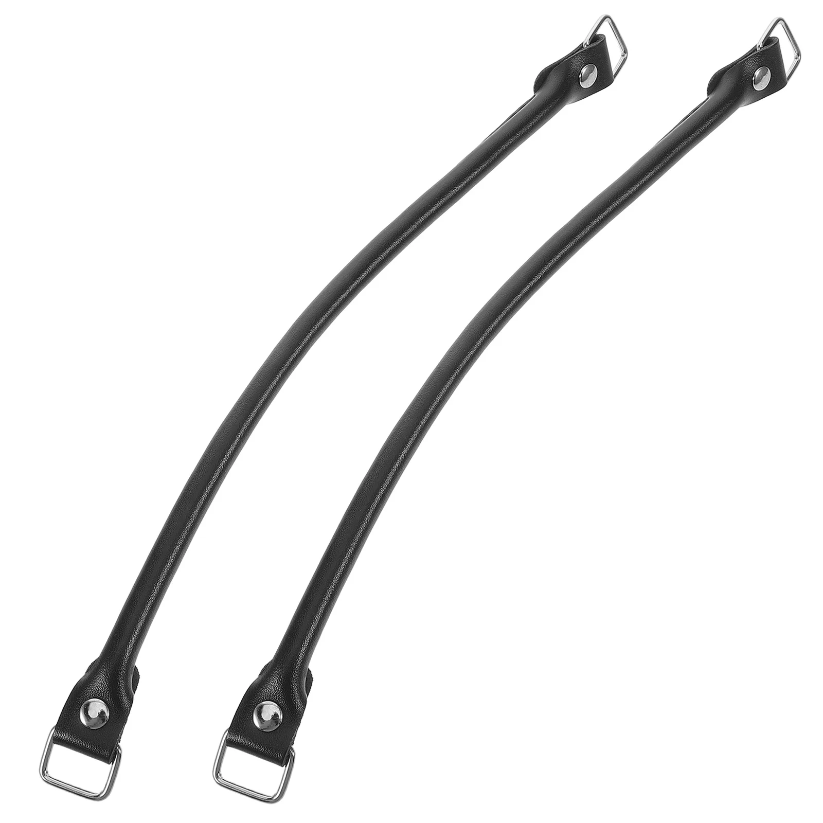 

2 Pcs Handbag Strap Crossbody Handle Replace Replacement Artificial Handles for Handbags Black Clutches