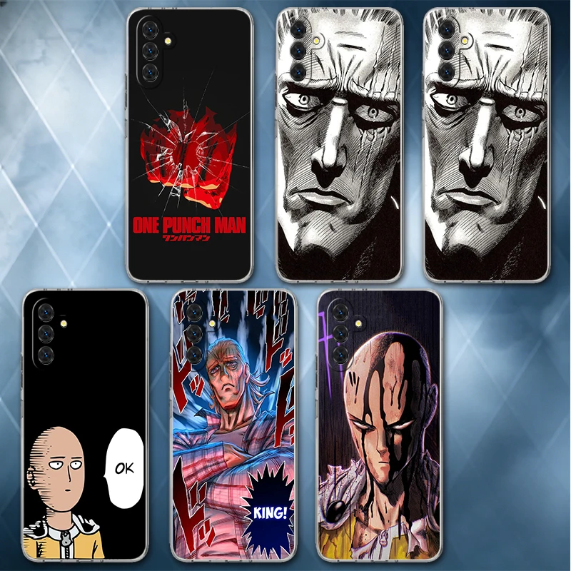One P-Punch-Mans Saitama King Soft Phone Case For Samsung A57 A17 A56 A16 A55 A15 A54 A14 A53 A13 A52 A12 A37 A36 A35 A34 A33 A2