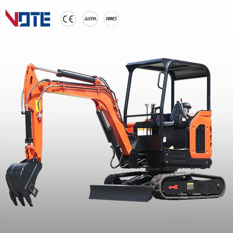 1Ton 1.7Ton 2Ton 3000Kg Thủy Lực Xe Đào Đất Mini Diesel Đào Với Giá Cả Cạnh Tranh Gặp CE EPA EURO 5 Phát Xạ