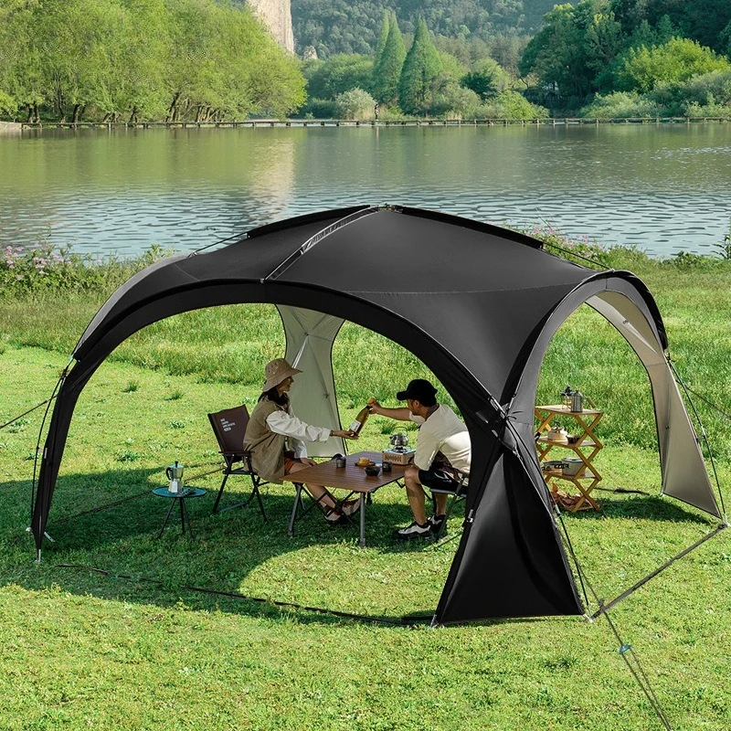 Yurt dome canopy tent outdoor vinyl sun protection camping large space windproof rainproof awning