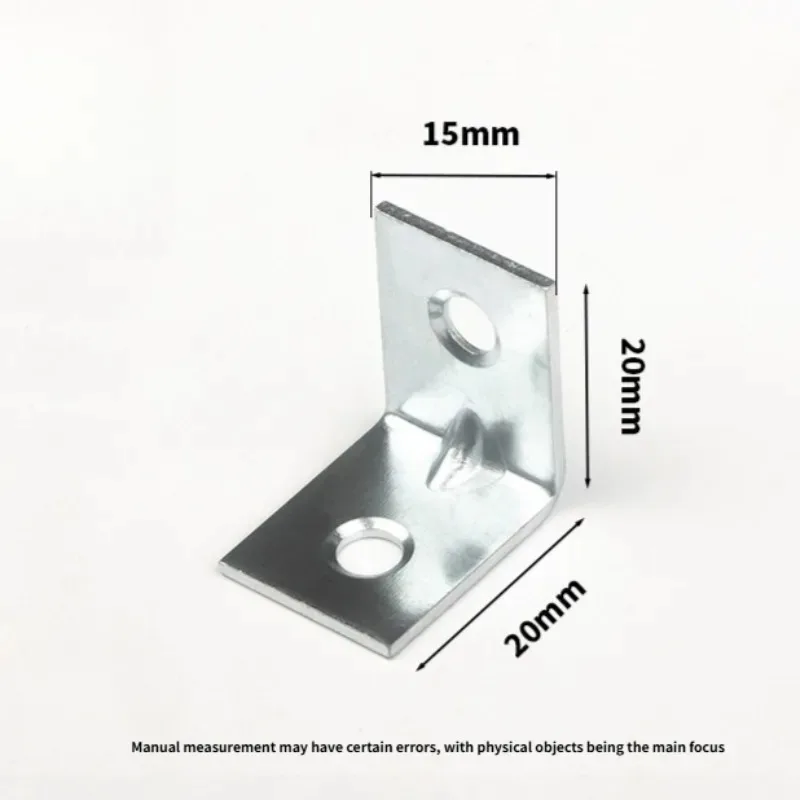 12pcs Furniture Hardware Fixing Right Angle Braces Drawer Shelf L-Shaped Metal Corner Brackets Wall Bracket