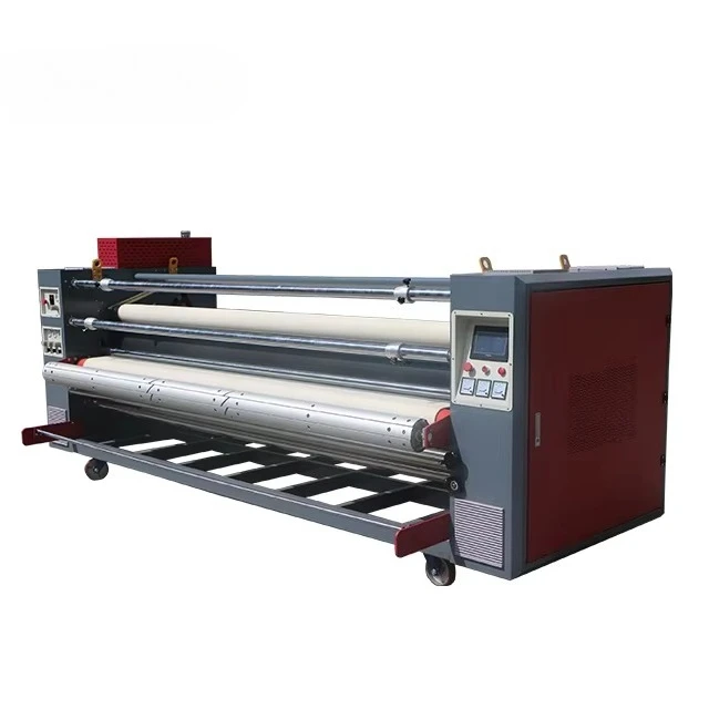 3.2M Printing Width 42cm Dia Oil Drum Sublimation Heat Transfer Press Machine Roll to Roll for Fabric Mouse Pads Banner Flag Etc