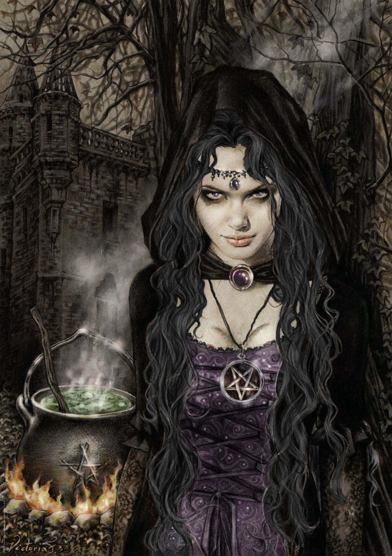 Victoria Frances Angel Vampire Collection Art Silk Poster Wall Art Home Decoratief schilderij | | AliExpress