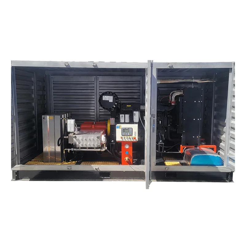 High Pressure Pump 2500 Bar, High Pressure Cleaning Machine 40 L/min, High Flow Cleaning System, Deck rust Removal