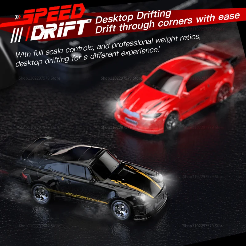 New Mini Drift RC Car 2.4GHz 4WD Remote Control Car 1:64 Scale Desktop Racing Toys Gifts For Boys Kids Children Simulation Model