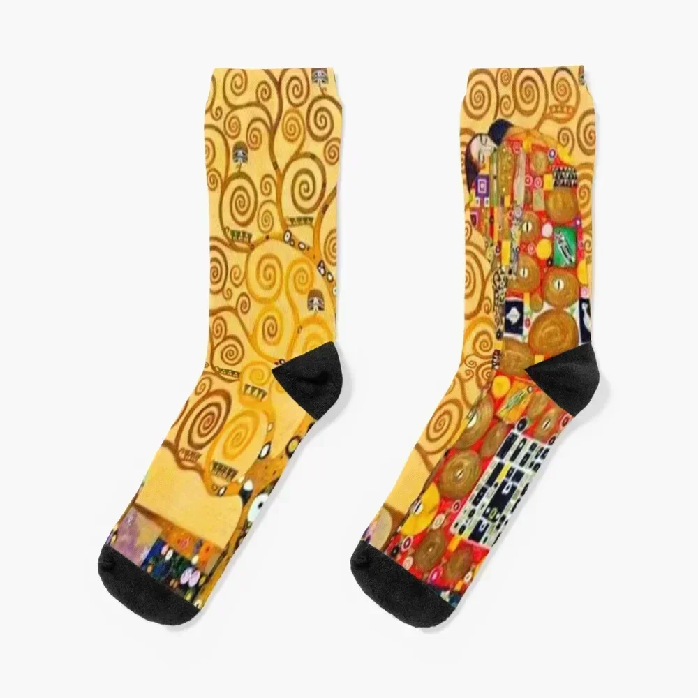 Gustav Klimt - tree of life Socks compression happy Woman Socks Men's