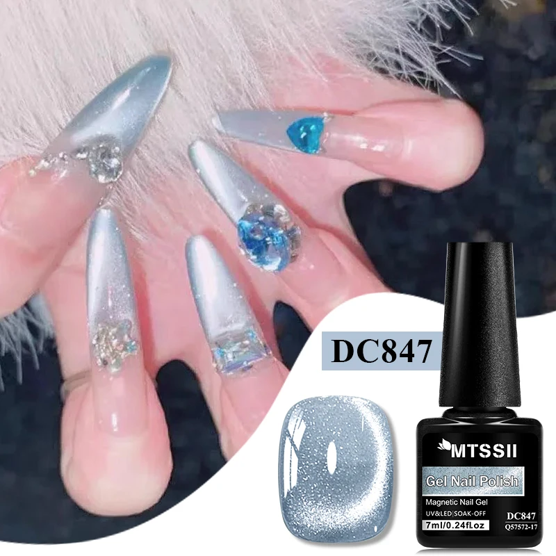 1Pc Cat Magnetic Gel Nail Polish Sea Blue Jelly Pink Blueberry Semi-Permanent Nail Art UV Gel Soak Off Varnish Design Manicure