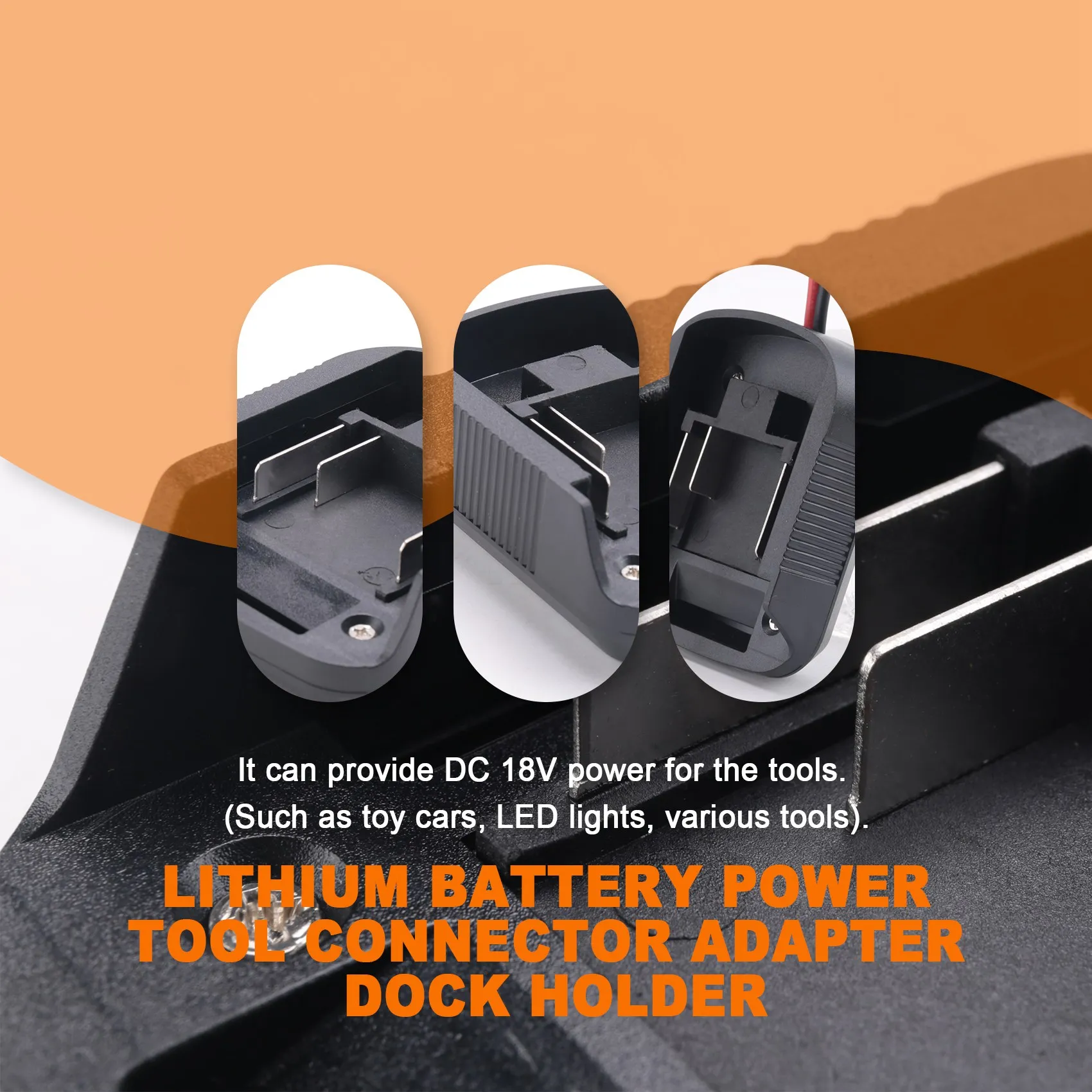 1Pc Battery Adapter for Makita 18V Lithium Battery Power Tool Connector Adapter Dock Holder for Power Tool BL1830 BL1840