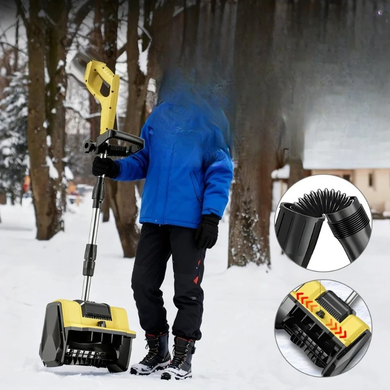 

1200W Electric Blower Cordless Thrower High Power Shovel Foldable Cleaner Sweeper (Without Battery)