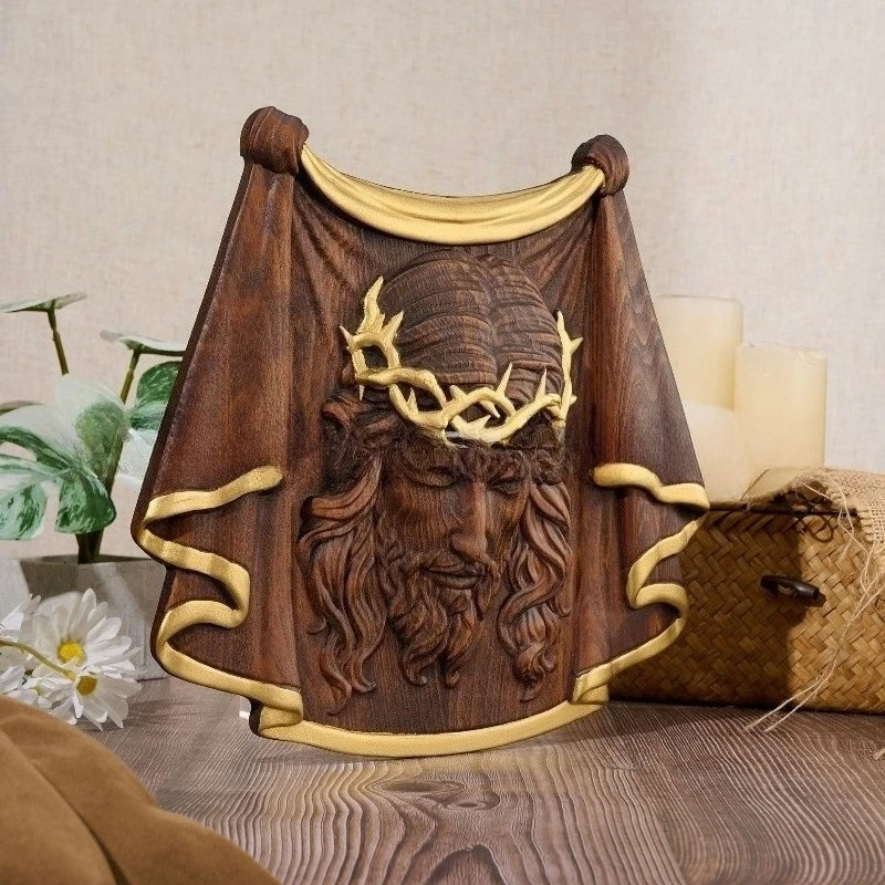 High Quality Solid Beech Wood Carved Vintage Lace Wall Hanging, Table Ornament, Home Decor, Handcrafted Artwork