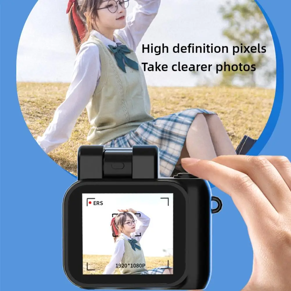 Retro Snap Digital Camera, 1080p Mini Camera With Digital Light, Travel Thumb Led Video Camera Recorder Flash U0n7