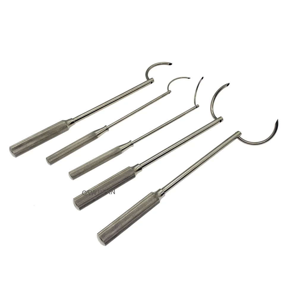 QSWTITAN Bone Wire Passers Wire Guider Stainless Steel Orthopedic Pet Veterinary Instrument