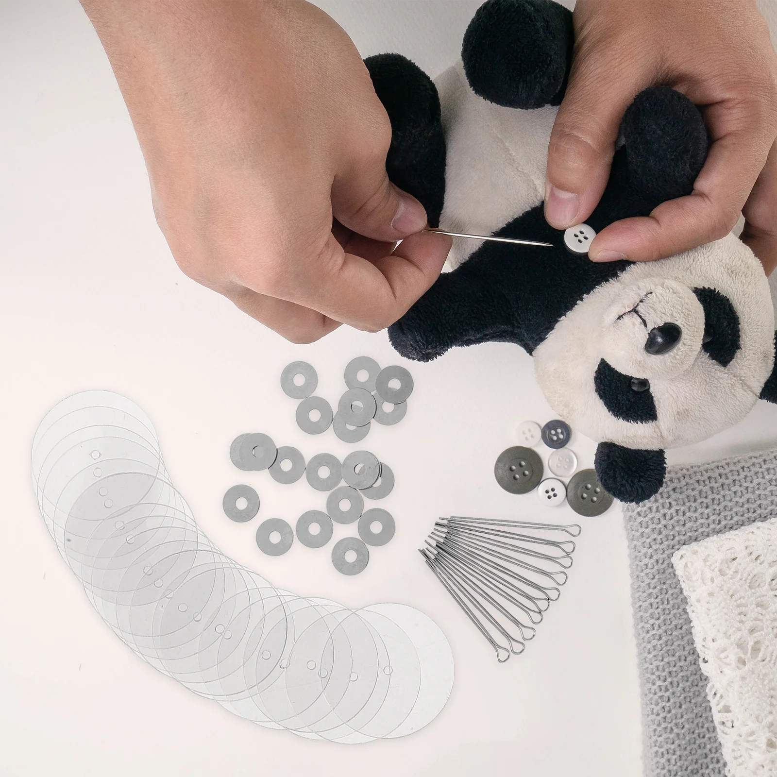 

10 комплектов акриловых аксессуаров для шарнира медведя, белые пластиковые гибкие разъемы для творческих проектов «сделай сам», подвижные детали для фаршированных