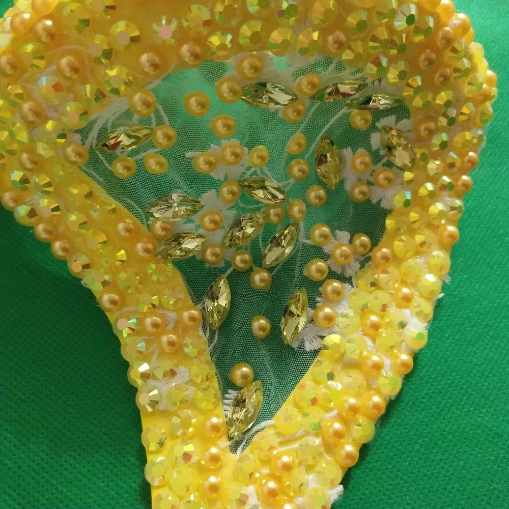 Strass brilhantes máscara cristais pedras acessórios de desempenho festa de halloween bar boate dj cantor dançarino ornamento