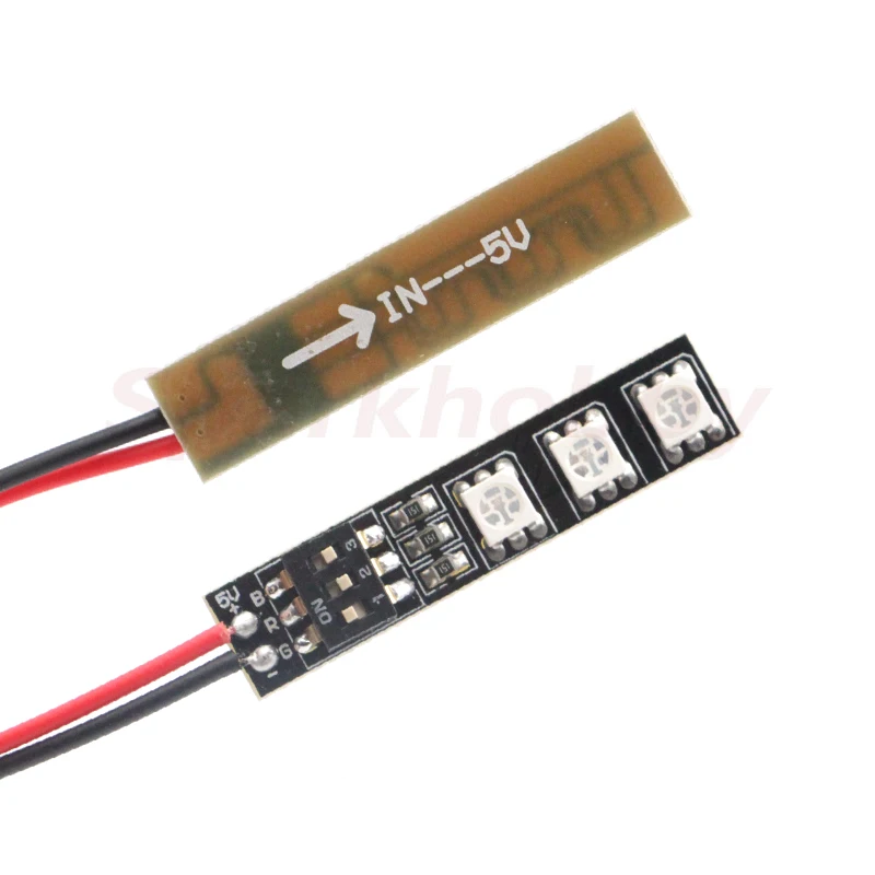 RGB LED 7 luci a colori scheda 5V 12V 16V con DIP Switch 5050 perline lampada connettore JST per elicottero aereo multirotore RC FPV