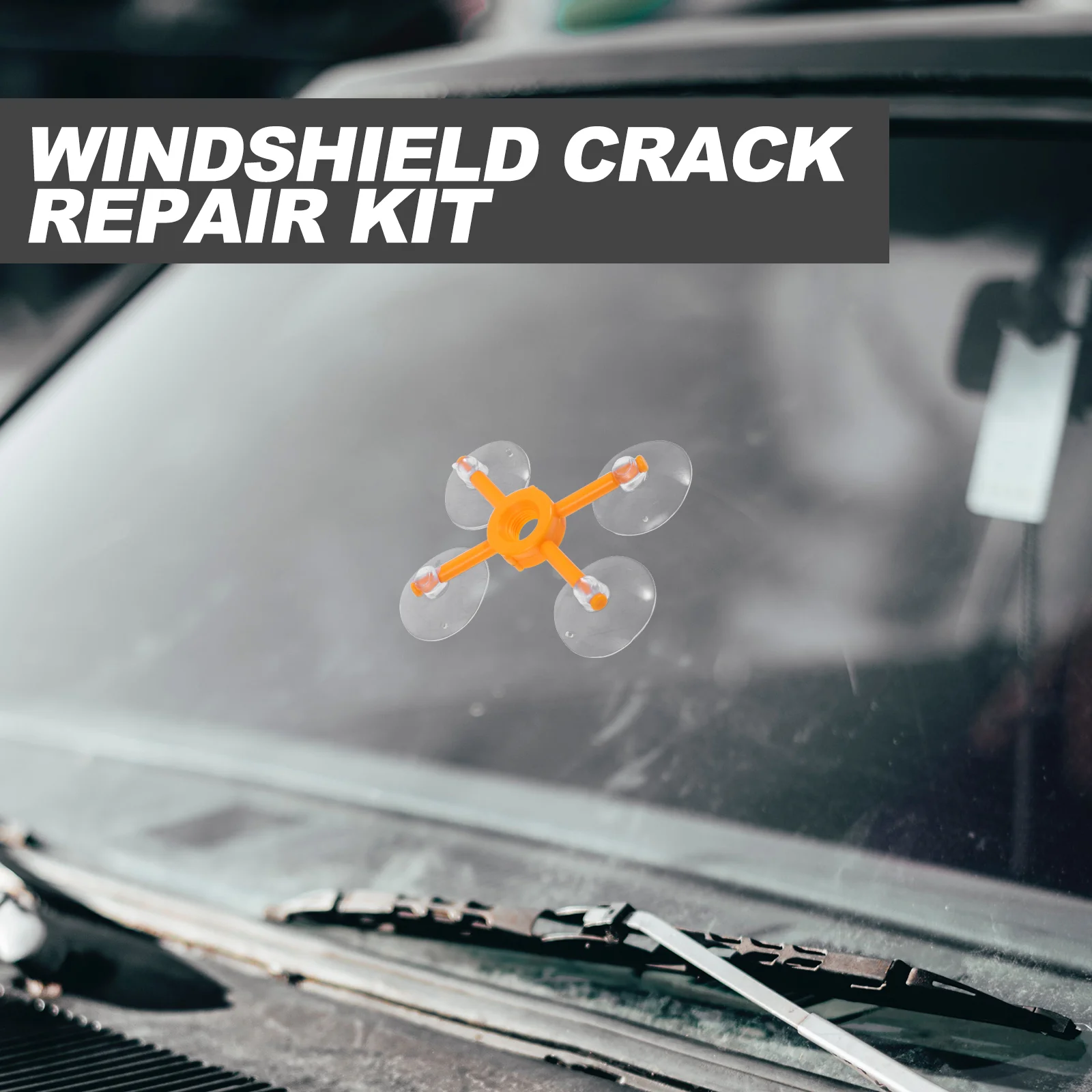 Windshield Repair Chipped Kit Window Debris Auto Glass for Chips and Cracks Scratch Suite