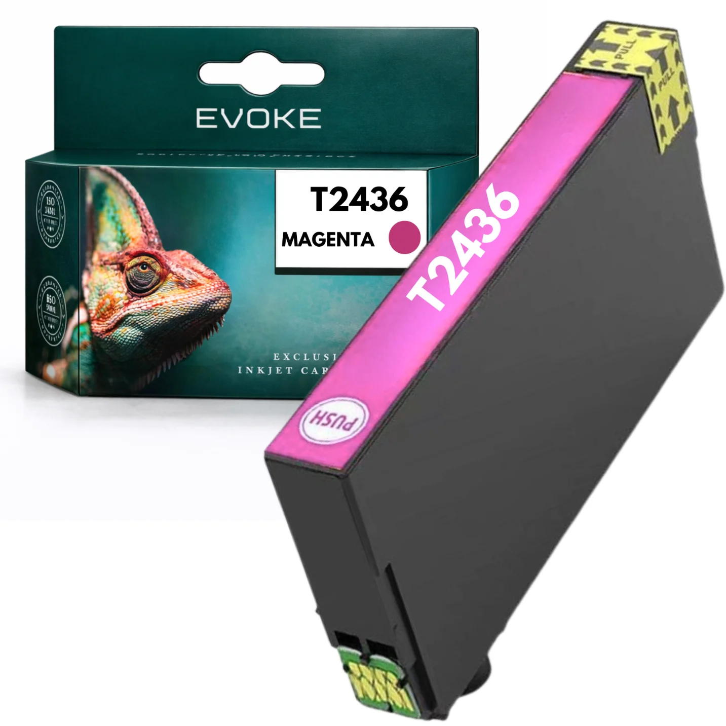 Evoke Compatibele Inkt voor Epson T2436 C13T24364010/4012 C13T24364010 4012 Licht Magenta Xp750 Xp760 Xp850 Xp851 Xp860 Xp950 Xp960