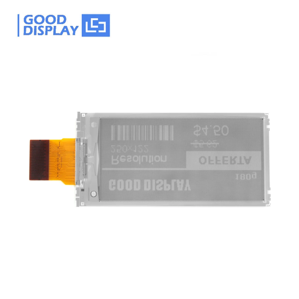 Papel eletrônico de ampla temperatura de 2,13 polegadas -25 ℃   para 50 ℃   Visor de tinta eletrônica com resolução 250x122 GDEM0213B74WT