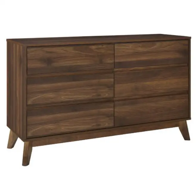 xx-Modern 3-Drawer Wooden Chest of Drawers with Panel Design for Living Room Furniture Bedroom or Home Use*